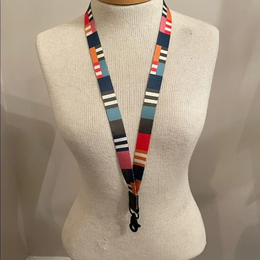 THREAD NECK LANYARD BRIGHTON Colorful Striped Lanyard